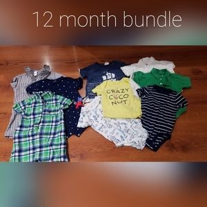 12 month short sleeve and play suit bundle
